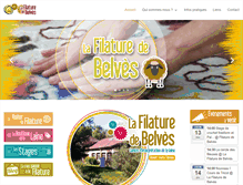 Tablet Screenshot of filaturedebelves.com